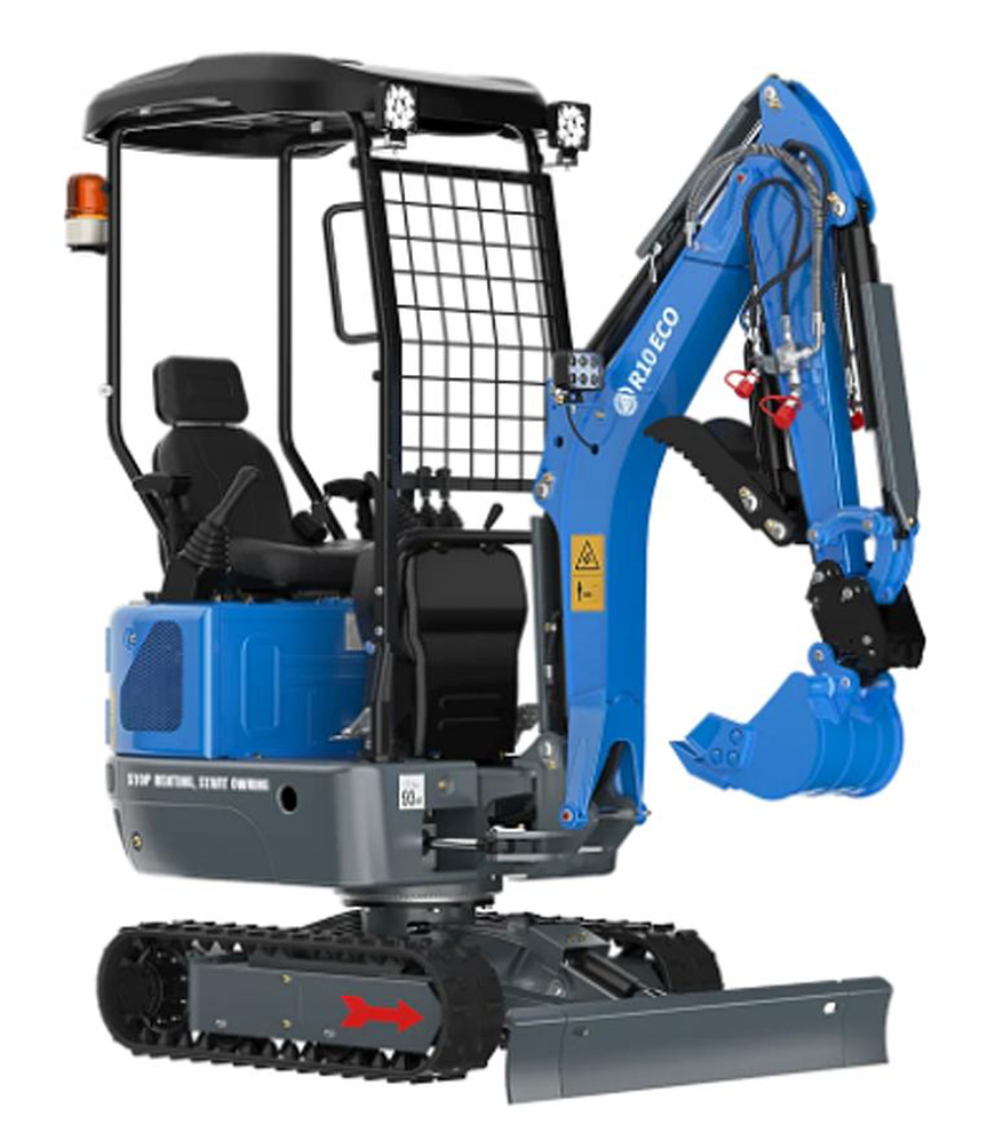 Rippa R10 ECO. Mandos Pilotados, Orugas Desplazables y Radiador Aceite